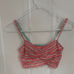 Victoria's Secret Pink Multicolor Zigzag Top